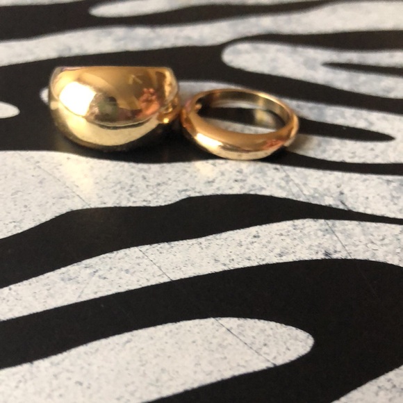 Gold Sculptural Rings(2) - Picture 14 of 15